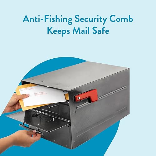 Miniatura 9 de Architectural Mailboxes 6400P-R-10 Oasis Eclipse Buzón de bloqueo C2, peltre