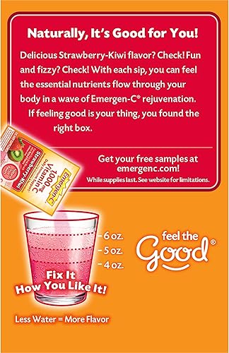 Vista 47 de Emergen-C - 1,000 mg Vitamina C en polvo, con antioxidantes, vitaminas B y electrolitos, suplemento diario para apoyo inmunológico, bebida