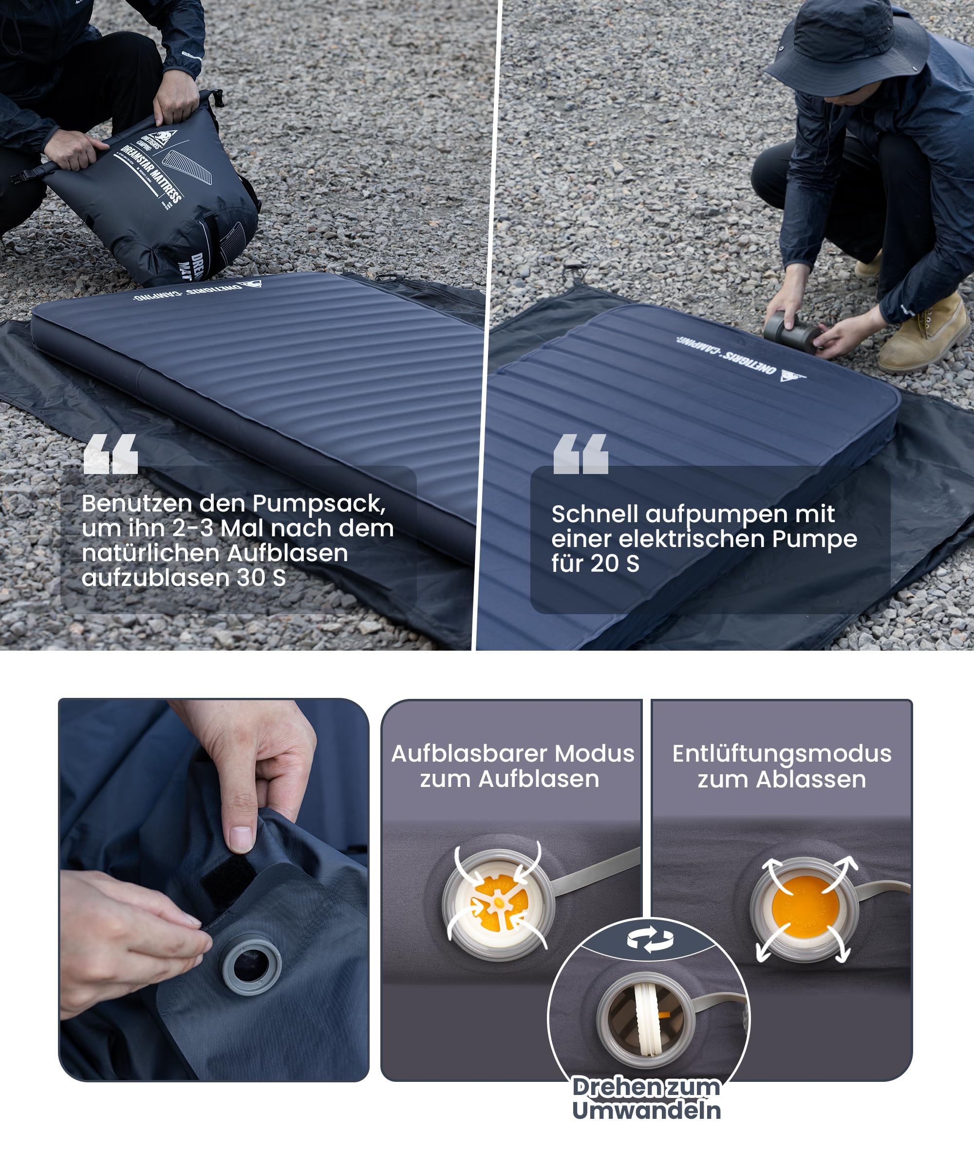 OneTigris DREAMSTAR MATTRESS ダブルサイズ OneTigris Dreamstar Air