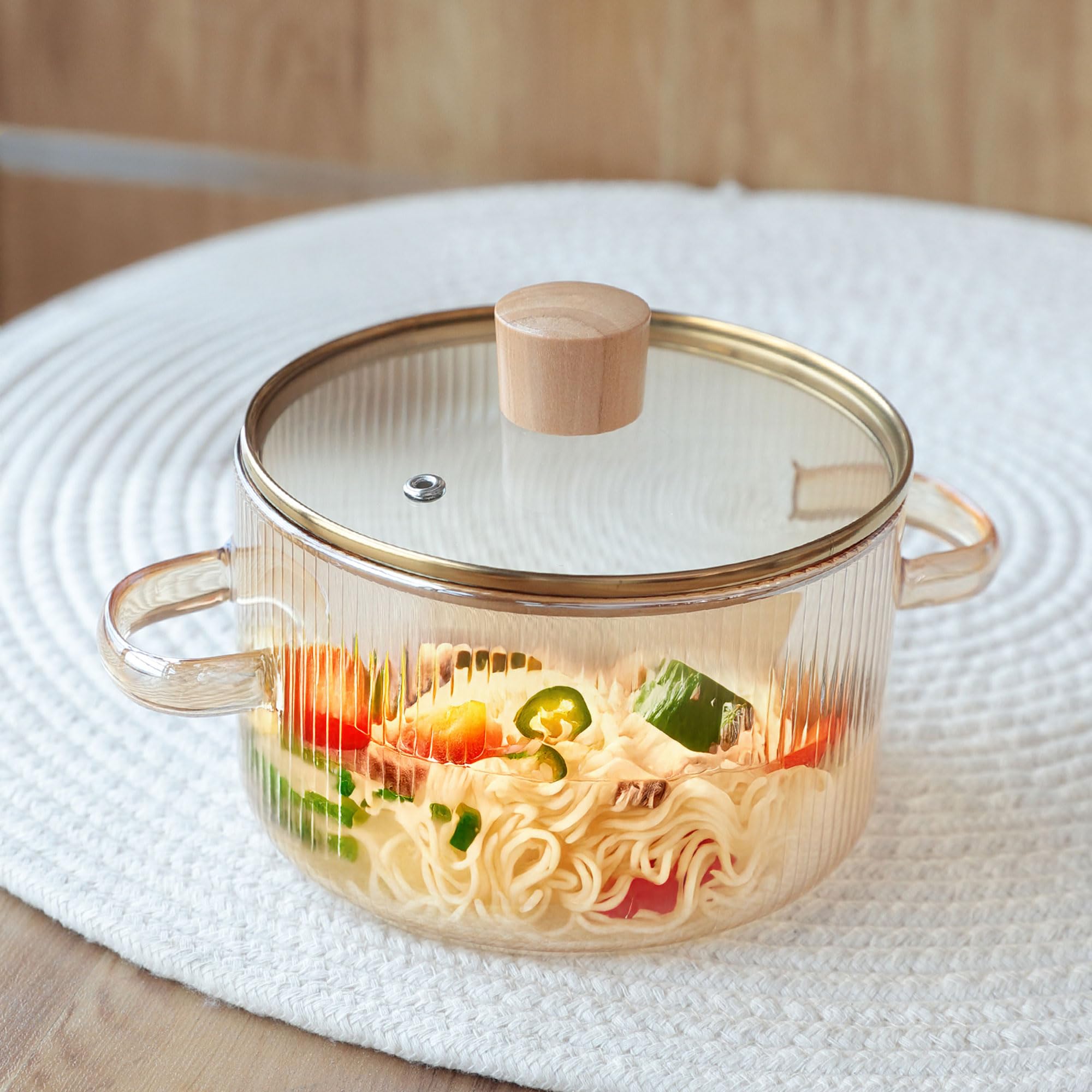 The Better Home Zeno Borosilicate Pot - 2.3L Glass Cookware -13 The Better Home Zeno Borosilicate Pot - 2.3L Glass Cookware -13