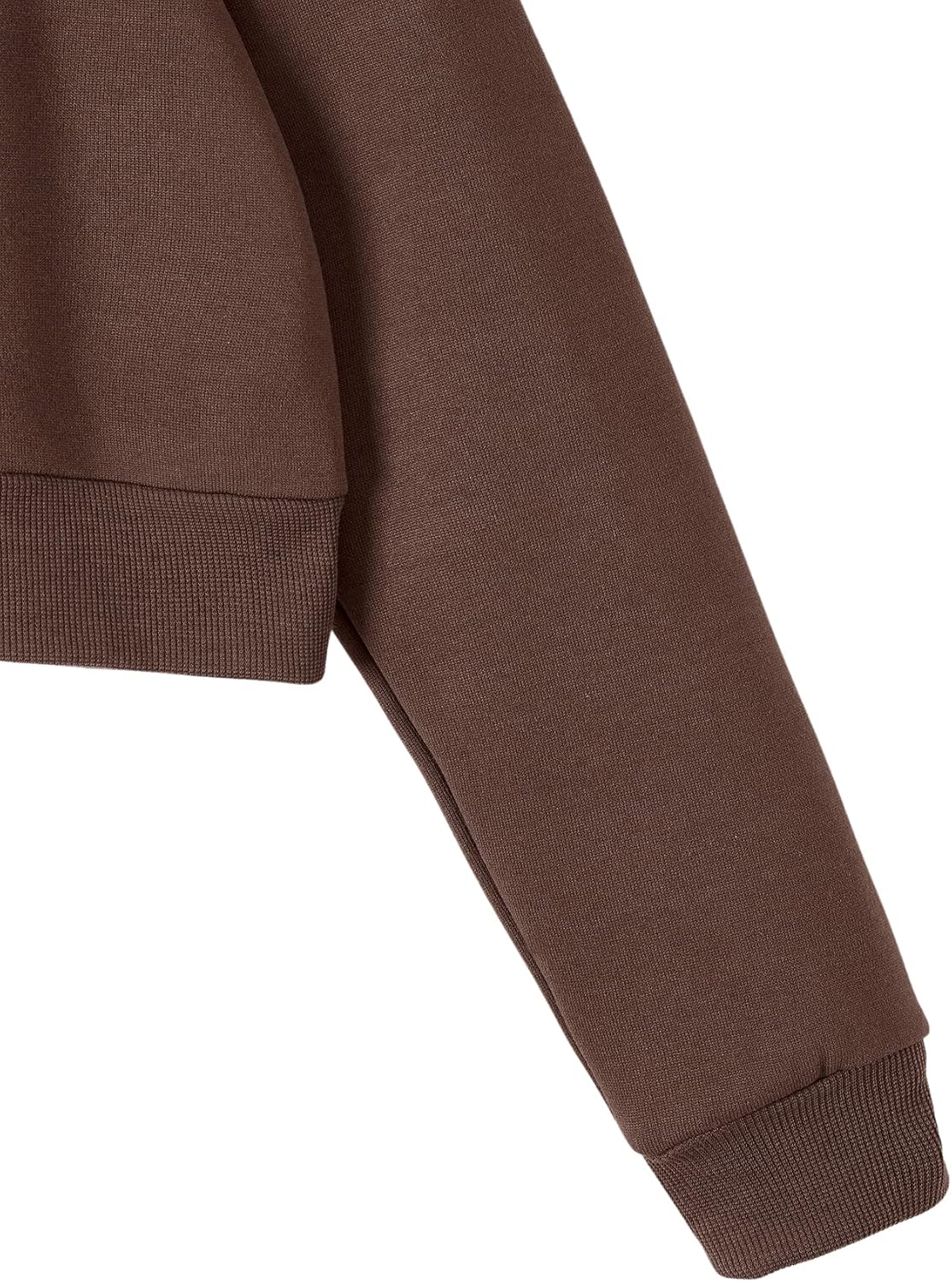 SweatyRocks Women's Long Sleeve Drawstring Full Zip Hooded Jacket Crop Sweatshirt - Image 5