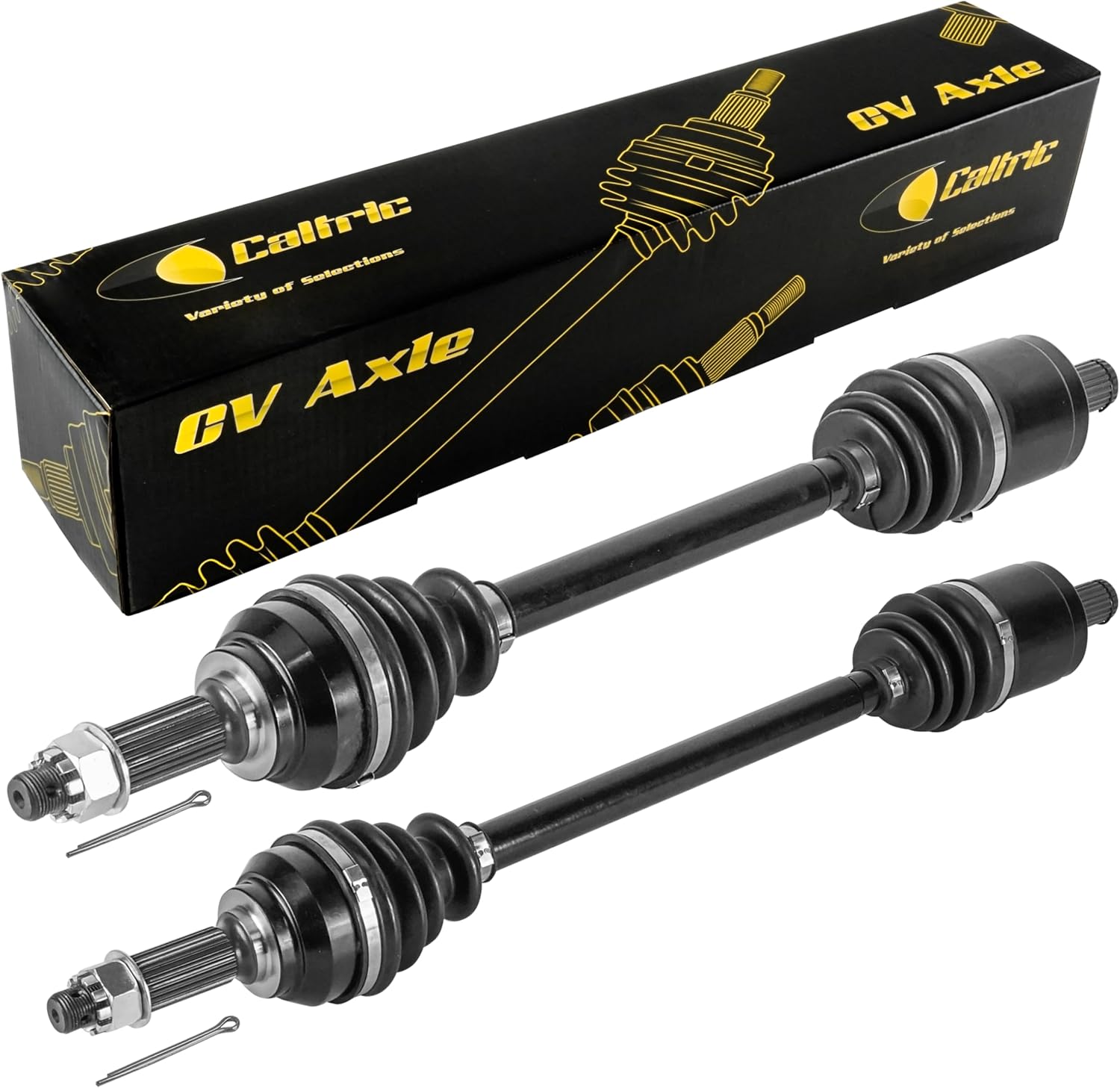 Caltric AM135249 Front Left and Right CV Axles Compatible with John Deere 4X2 4X4 HPX (Diesel)(040001-090000)