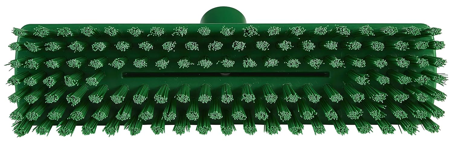 Vikan 70432 Deck Scrub,Medium,11",PP/PBT,Green
