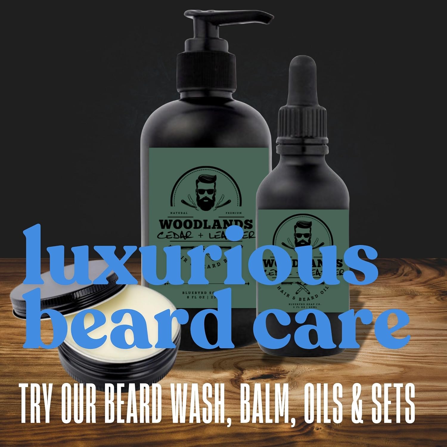 Bluebyrd Pure & Simple Unscented Beard Oil - For Sensitive Skin -100% Natural Conditioner and Softener For Men - Hydrates and Moisturizes for Beard Growth - Treats Dry Itchy Beards - 2oz(Unscented)