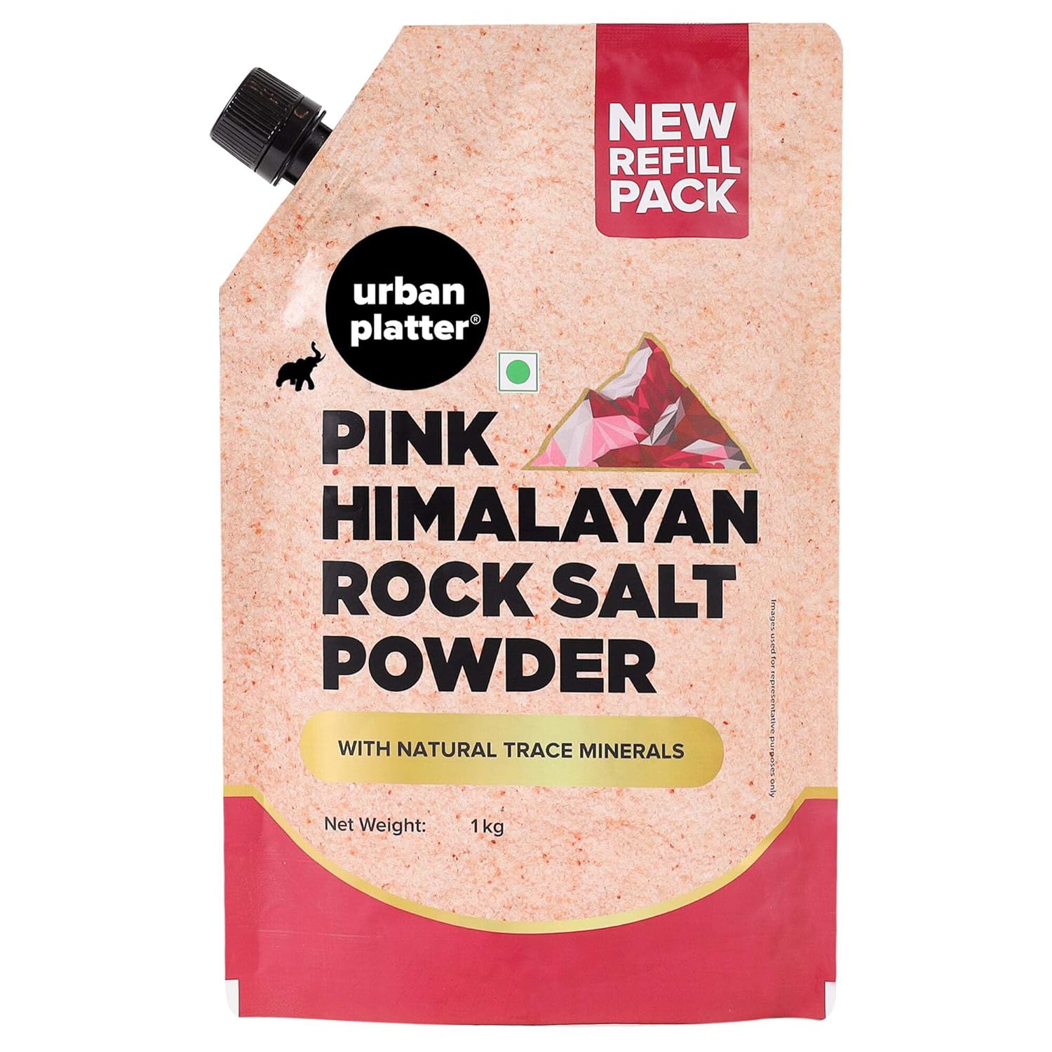 Urban Platter Pink Himalayan Rock Salt Powder, 1Kg
