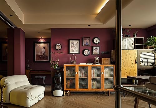 Miniatura 330 de Dimoon 236''x17.7'' White Thicken Peel and Stick Wallpaper Contact Paper Modern Self Adhesive Wall Paper Removable Renter Friendly Textured Solid