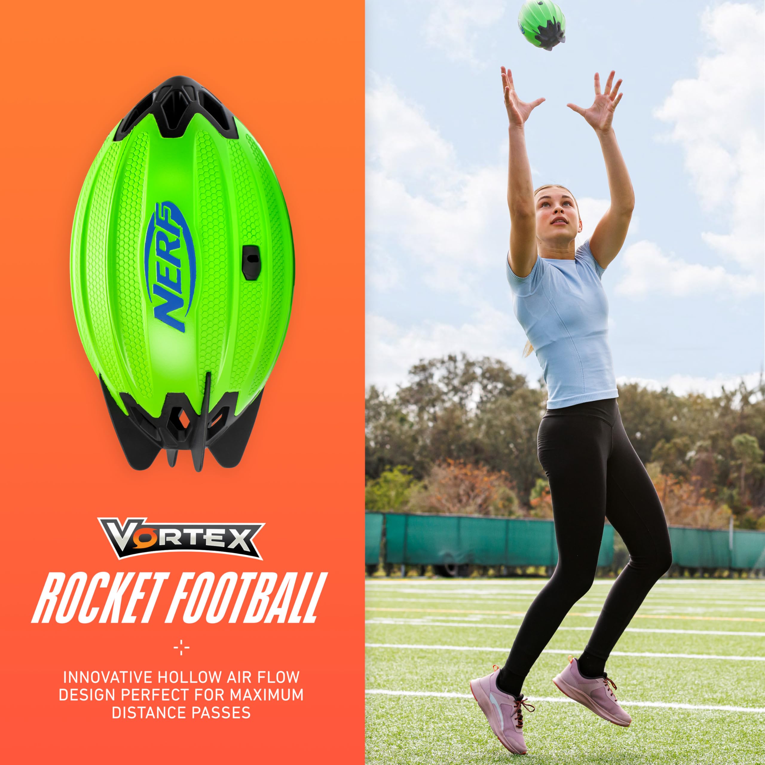 Amazon.com : NERF Vortex Rocket Foam Football - NERF Soft Vortex