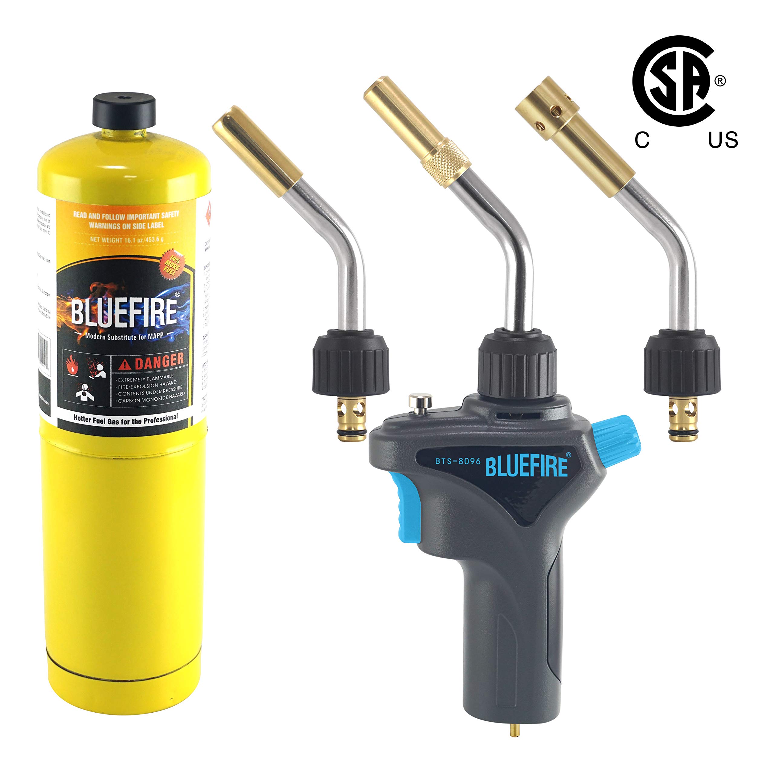 Buy BLUEFIRE Metal Handle Swirl Flame Welding Torch,Replaceable Tube