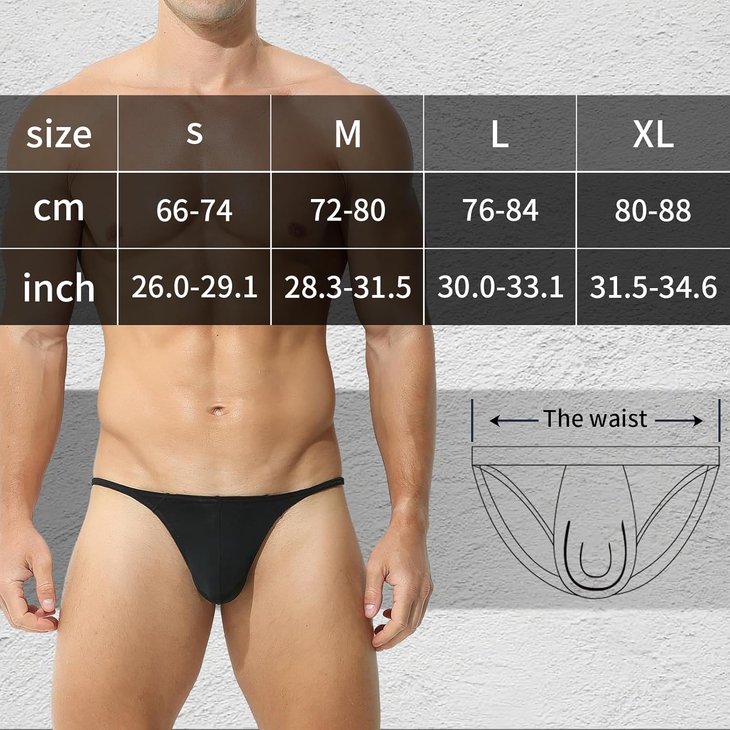 KAREN SPACE Ice Silk Sexy Men's Thong Underwear, Athletic Supporters for Men - Image 2