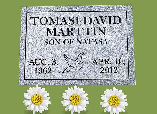 Miniatura 8 de KUMADA Lápida conmemorativa, lápida, cementerio, marcador de tumba, lápida de monumento para seres queridos, mascotas, perros, gatos, texto, diseños