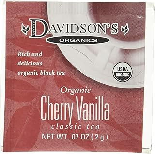 Davidson's Tea Original Classic Assorted Decaf and Caffeine Free Herbal Tea Blends 100 Individually Wrapped Single Serve Teabags