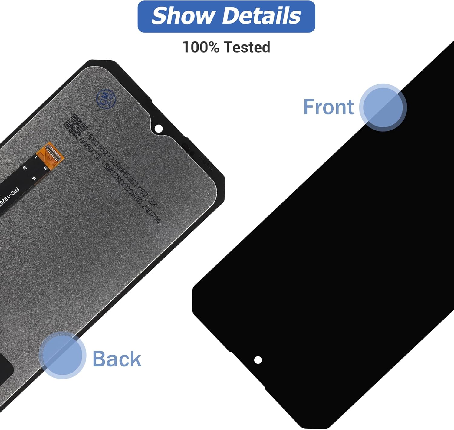 New LCD Touch Screen Digitizer Assembly for Oukitel G1 [6.2 inch] with Technical Repair Tools Kit- Fingerprint Function