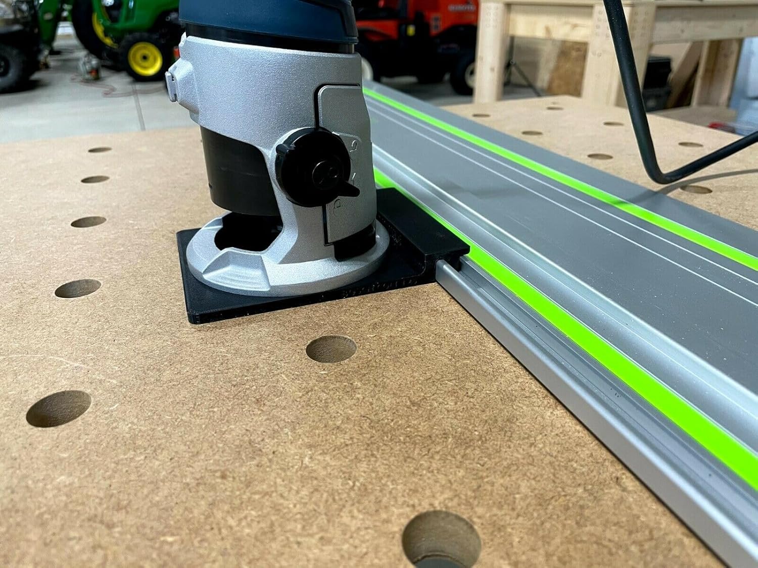 ToolCurve's Guide Rail Adapter Compatible with Bosch Colt 1.25 HP Router - Made in USA