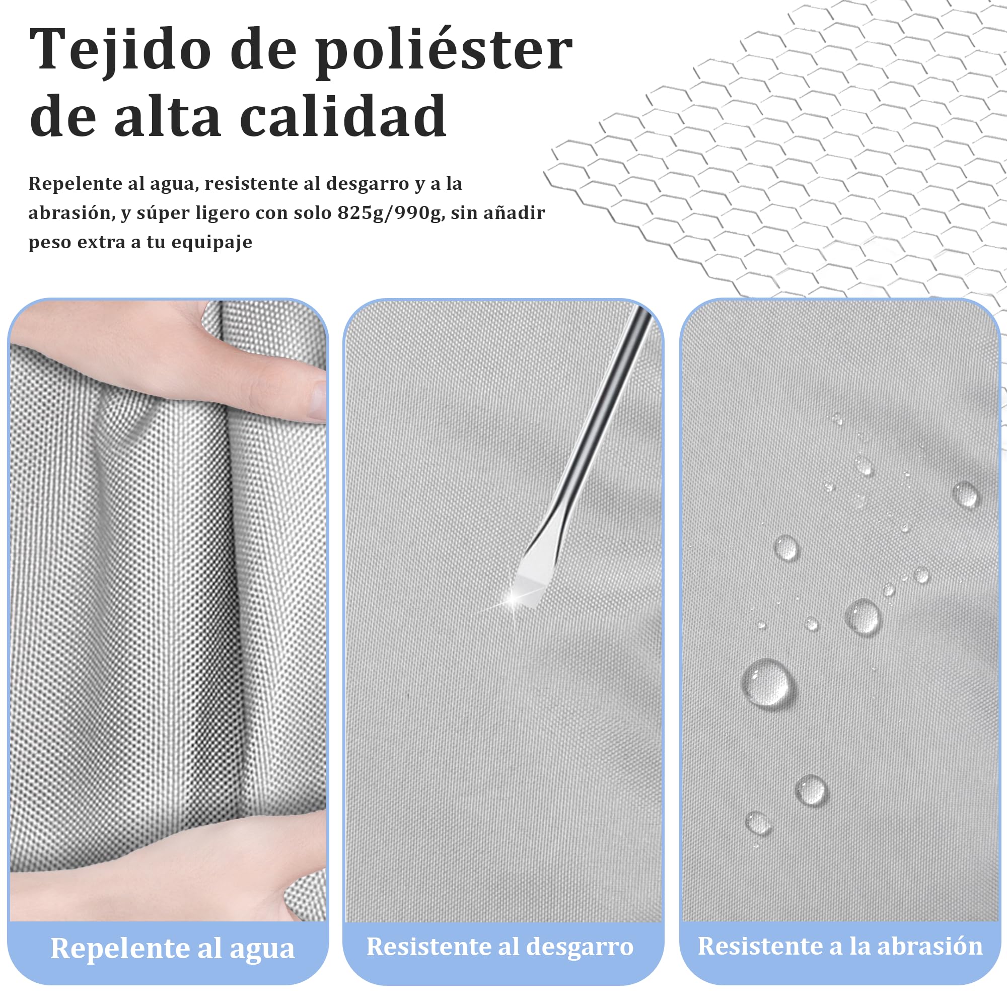 Bolsa de Viaje 120L Ligera y Plegable, Gran Capacidad, Gris Impermeable | Con Compartimento Zapatos Ventilado, Múltiples Bolsillos Portátil para Hombre y Mujer, Ideal para Gimnasio y Viaje