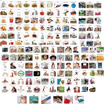 Smile4Autism Loose Visual Picture Cards, Receptive and Expressive Language, Speech Articulation Therapy, ASD, ADD, ADHD, Apraxia, Stroke Patients