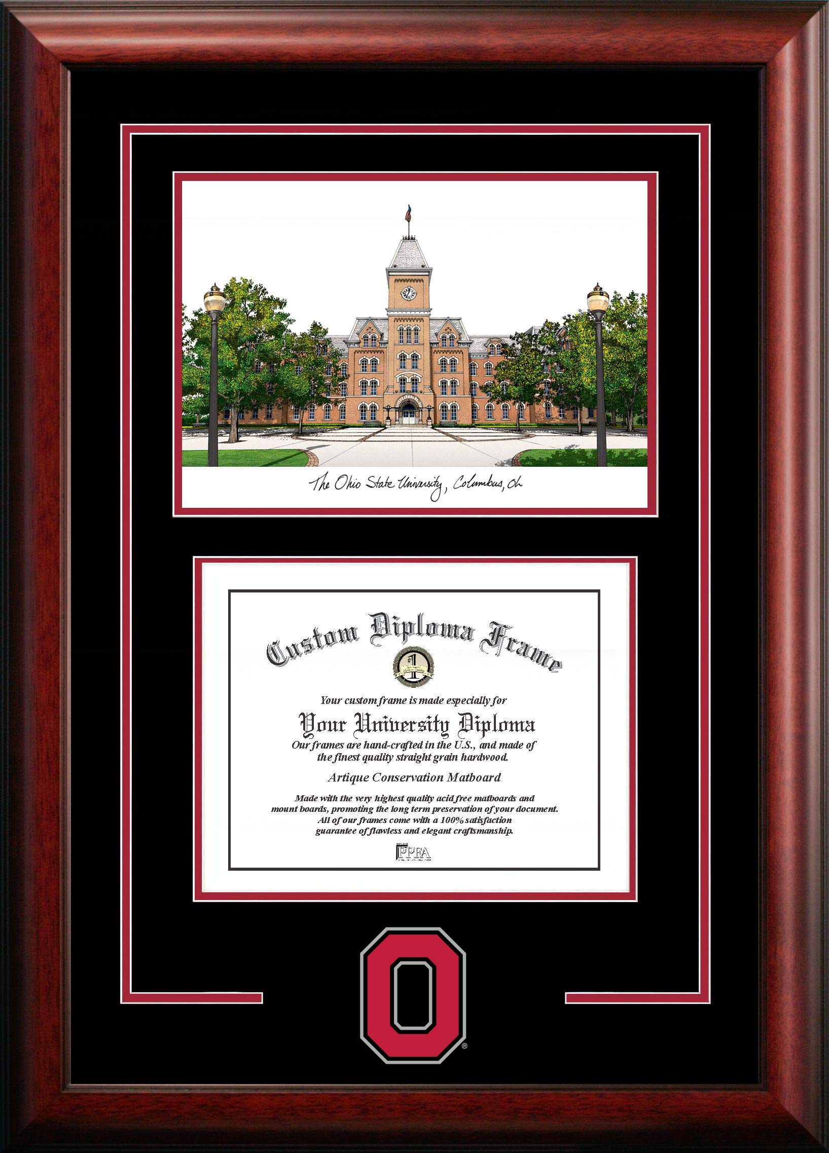 Campus Images Ohio State University Spirit Graduate Frame