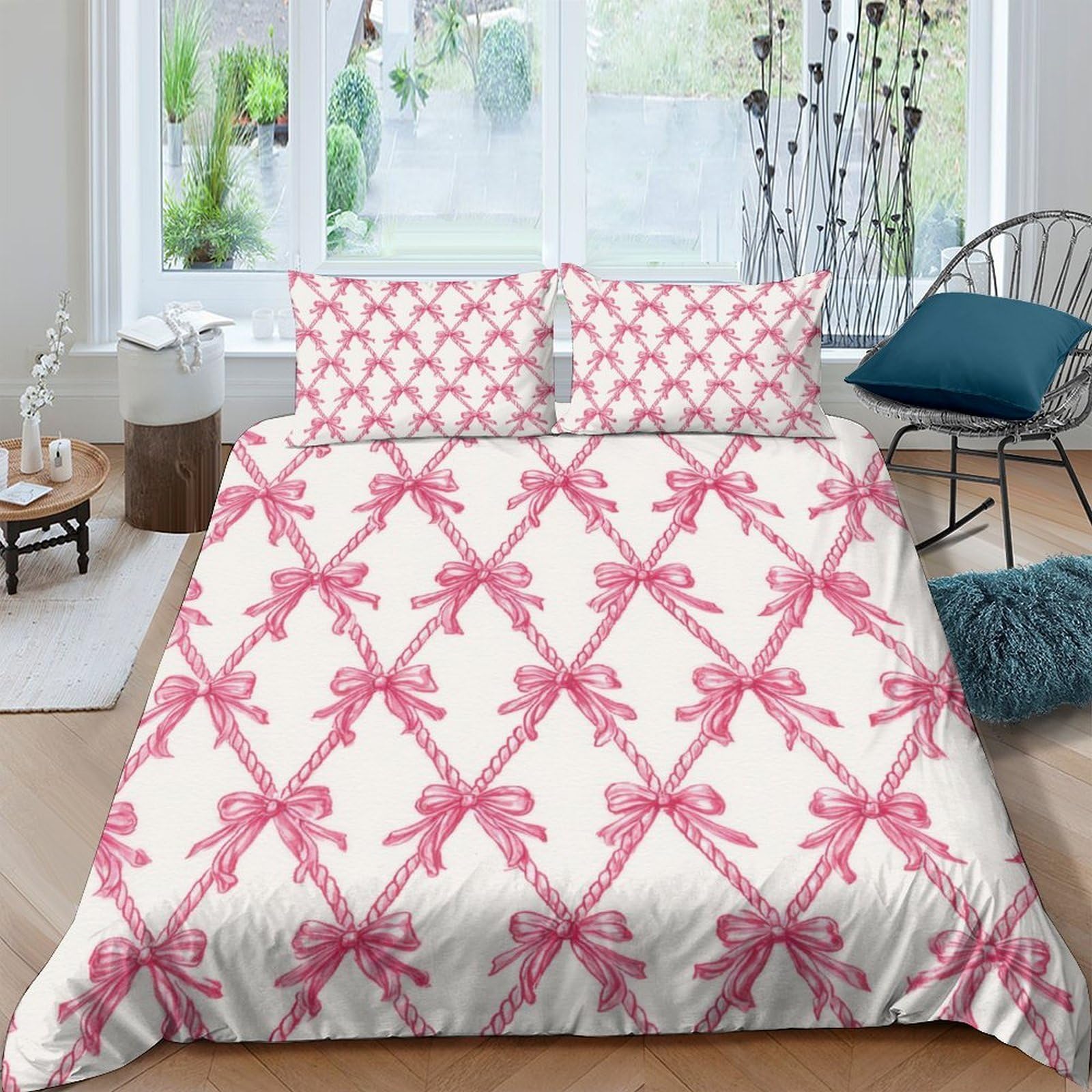 Ctjqhvkz Style-3 3D Printed Pink Ribbon Pattern Fitted Sheet Microfiber Soft Bed Cover Anti-Slip Machine Washable For Bedroom Guestroom Single（135X200cm）