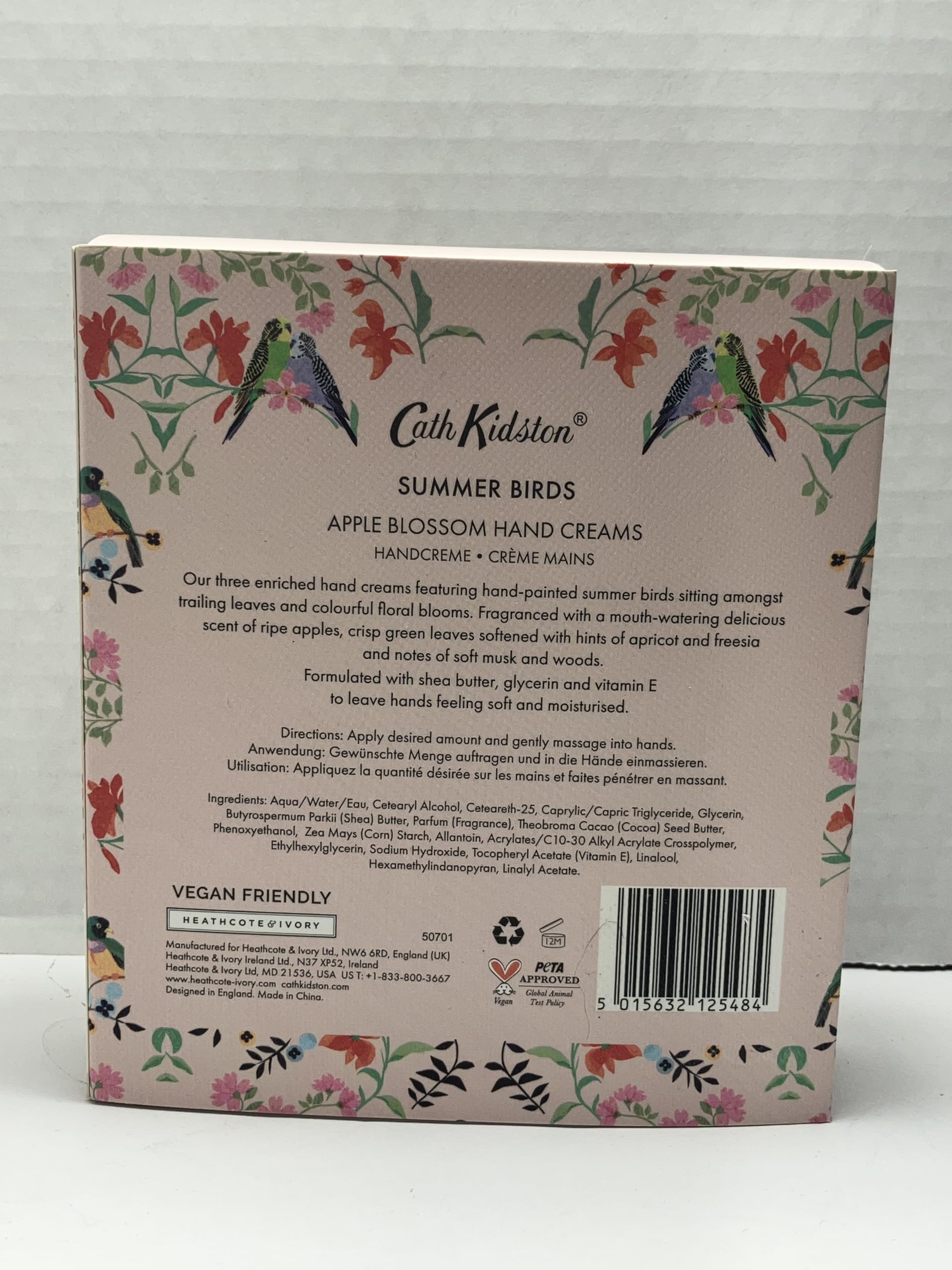 Cath Kidston Summer Bird Apple Blossom Hand Cream Trio Set