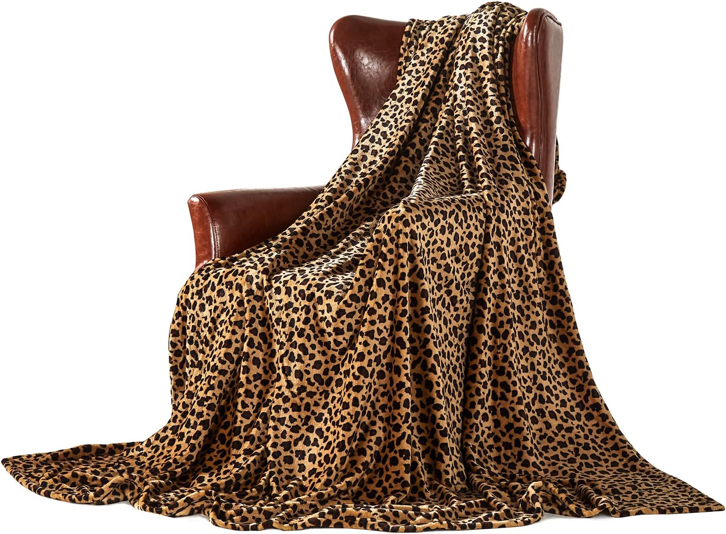 Amazon Basics Fuzzy Faux Fur Sherpa Throw Blanket, 127 x 152 cm Beige