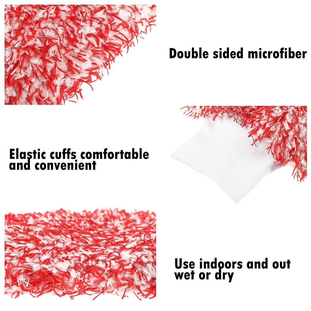 Tallew 5-Piece Microfiber Car Wash Mitts, Absorbent & Scratch-Free view 7