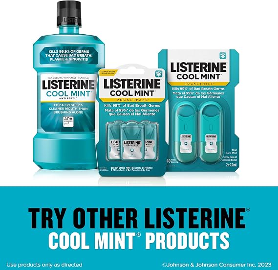 Listerine Pocketmist Soğuk Nane Ağız Bakım Sisi Kötü Nefesten Kurtar, 2'li Paket