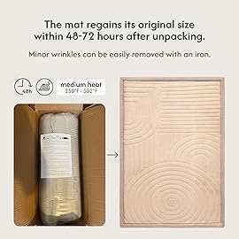 Hakuna Matte CloudRise Baby Play Mat for Floor 47 x 67 Arches - Coral Velvet Memory Foam Rug for Crawling & Cozy Play - Non-Slip, Water-Resistant, Easy-CareTummy Time Mat, Playmat for Playpen