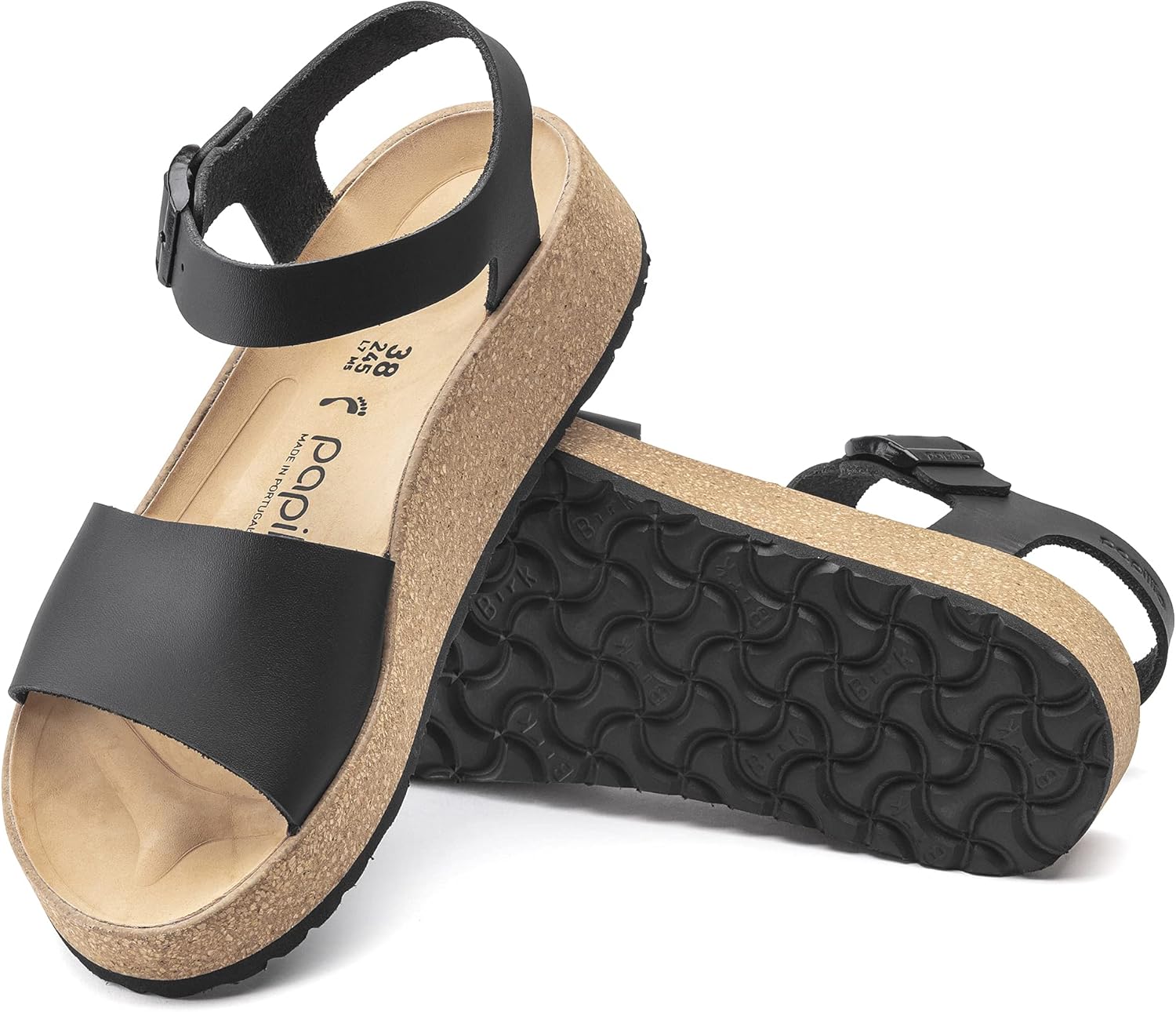 Birkenstock womens Ankle StrapGlenda Black Ltr N