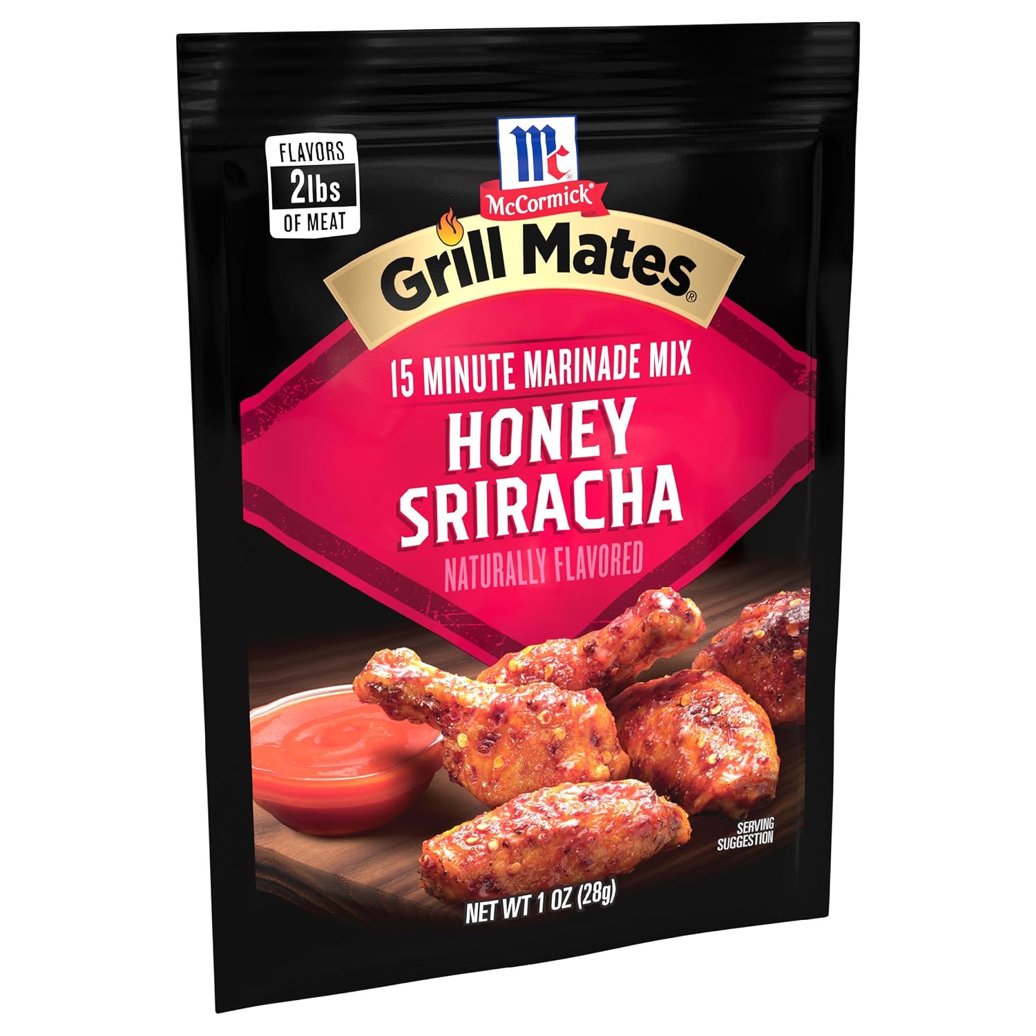 McCormick Grill Mates Honey Sriracha Marinade Mix, 1 oz (Pack of 12) image 2