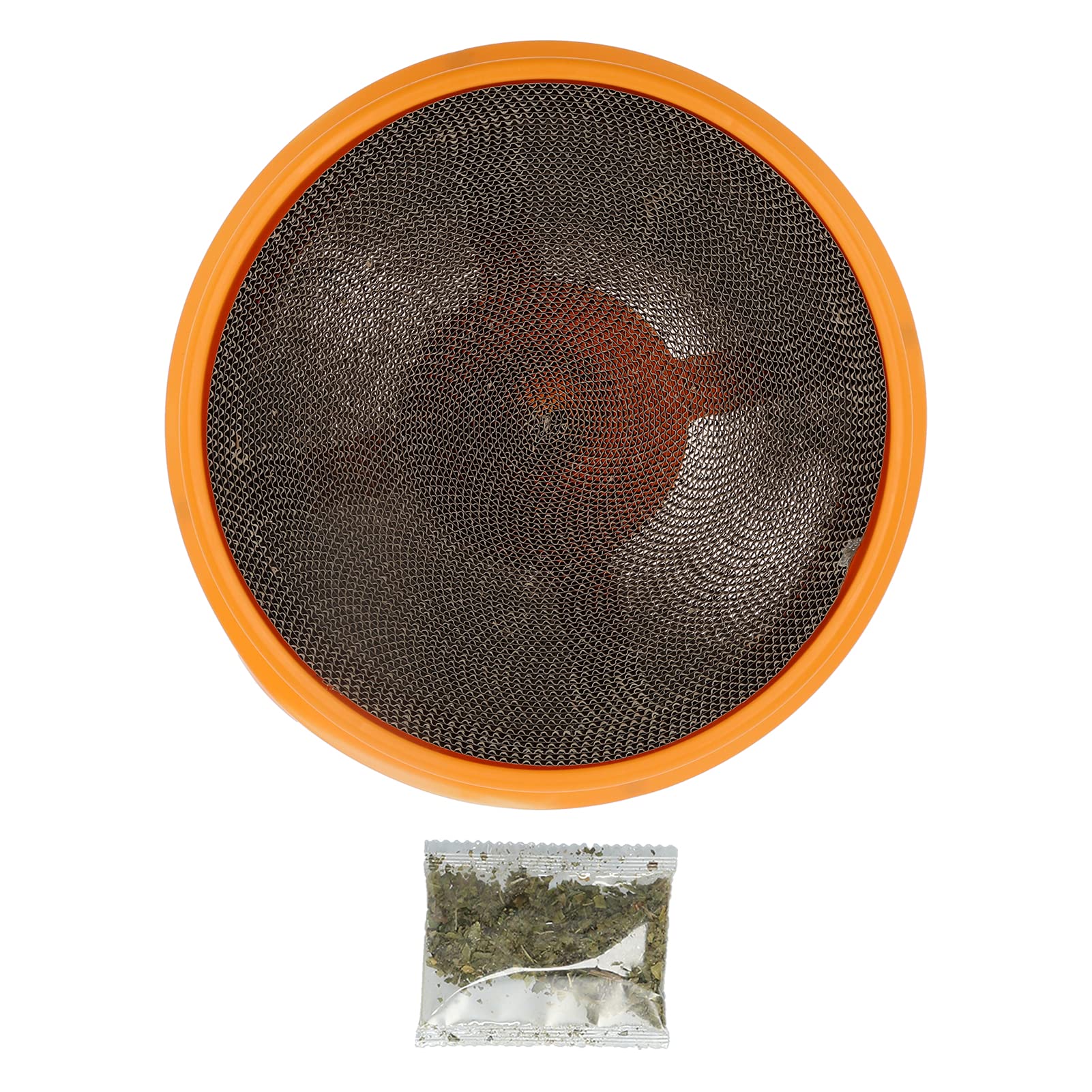 Austauschbarer Kratzbaum aus Wellpappe für Katzen, Kletterbaum, Pappe, Wohnzimmer, Bett, Katzenzubehör (Orange)
