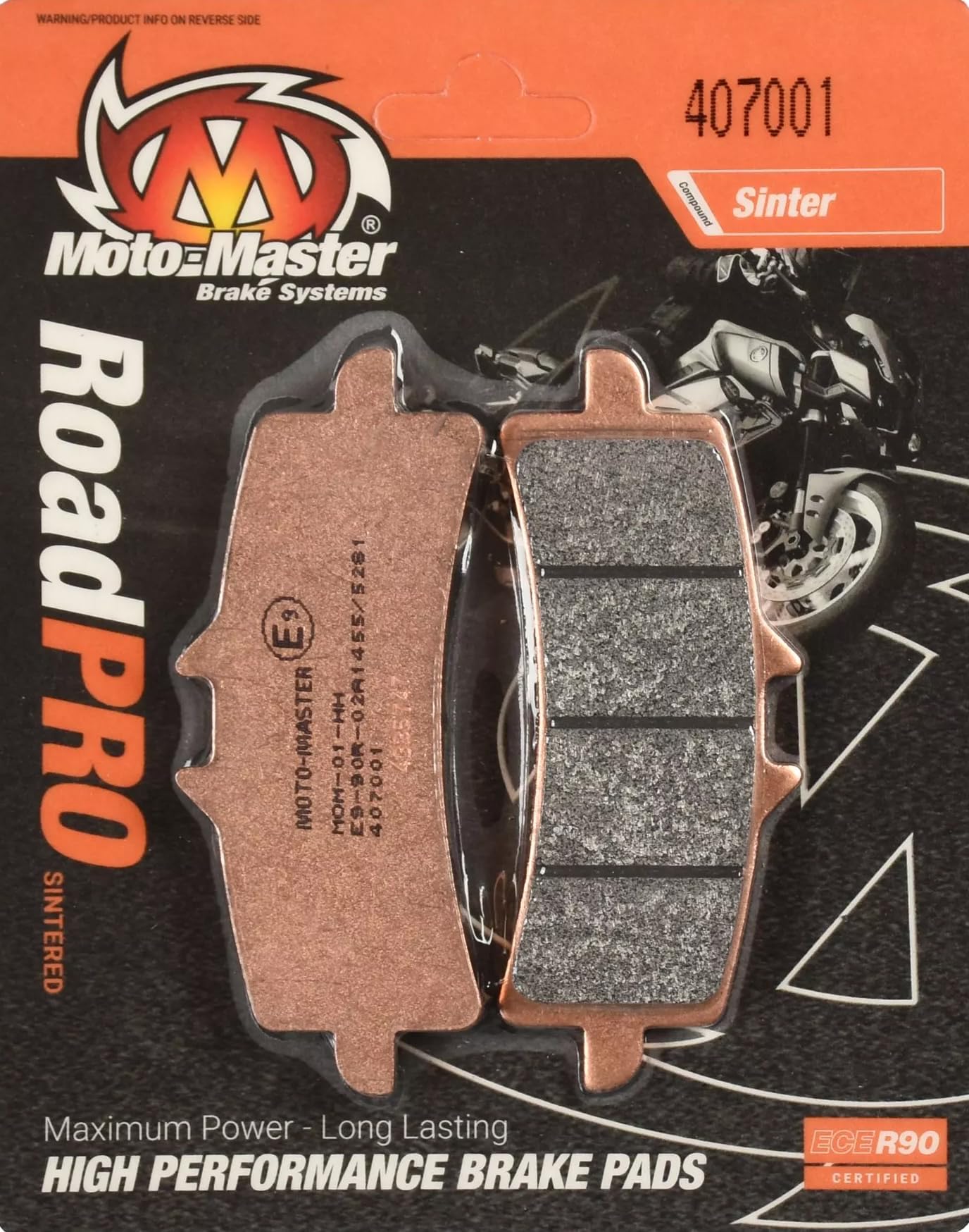 Moto Master Pastiglie Freno Moto Stradale RoadPRO Sinter Anteriore ideali per uso sportivo e su moto touring e custom