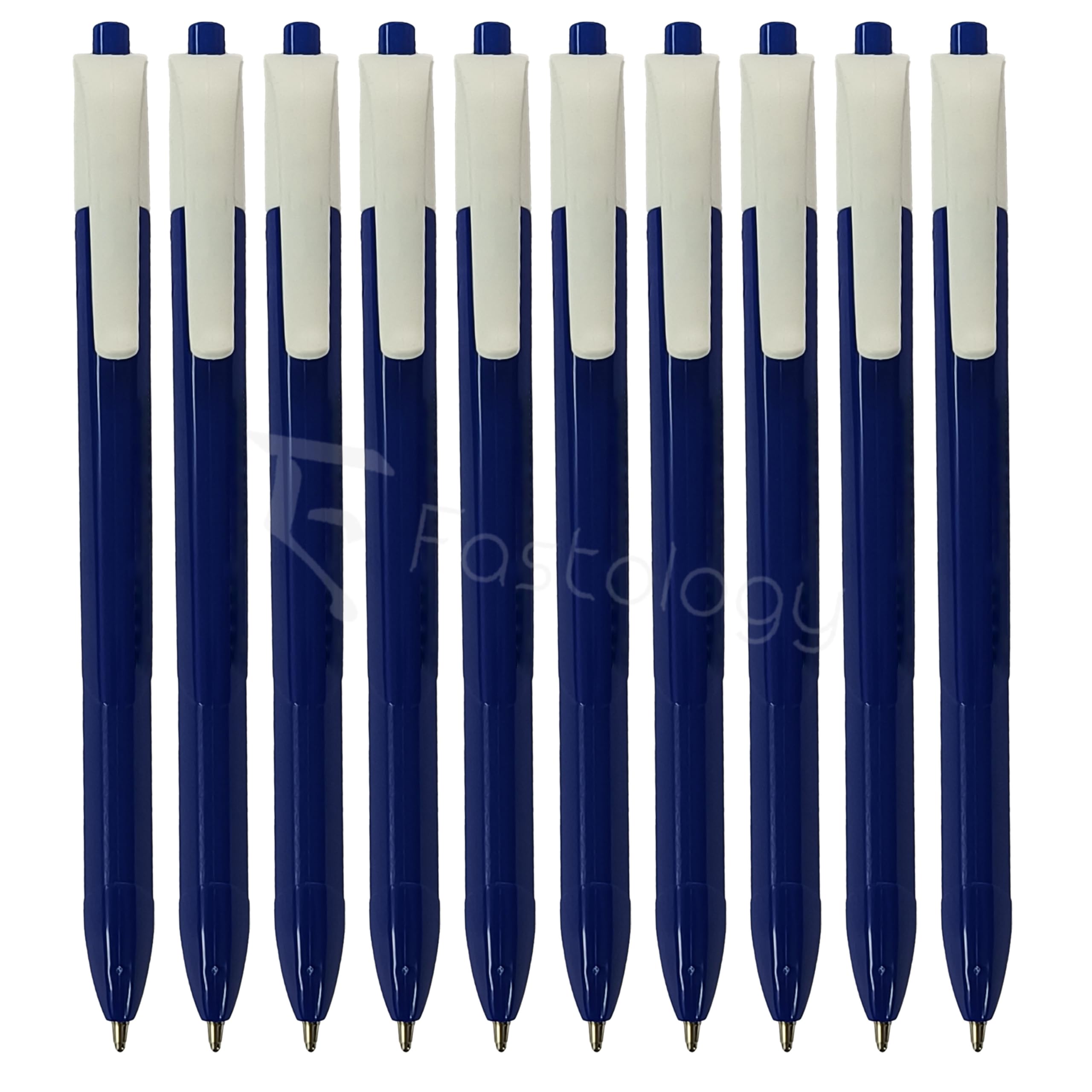 TrioKLICK Retractable Ballpoint Pens, BLUE, Medium Point (1.0mm), Pack of 20, Smooth Writing, Triangular Grip, Multi Pack, Perfect for School Office Home Business Hospital Everyday Use, iVAIDEX
