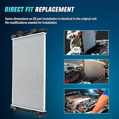 Miniatura 7 de Nilight Radiador para Jeep Patriot Compass 2007 2008 2009 2010 2011 2012 2013 2014 2015 2016 2017, Dodge Caliber 2007-2012, Avenger 2008-2014,