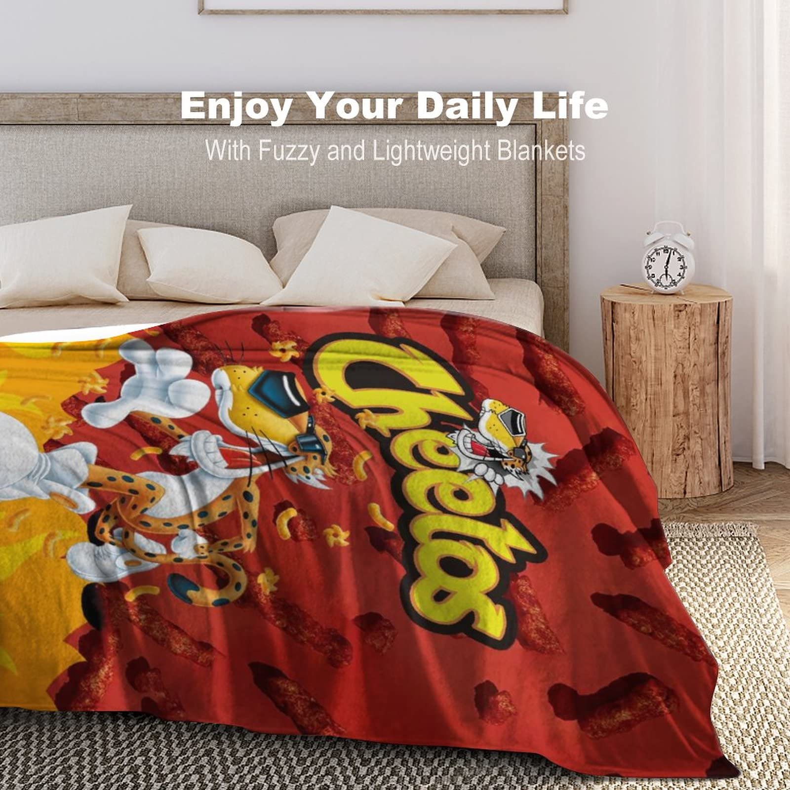 Amazon.com: Marcusays Plush Cheeotos Throw Blanket, Fleece Blankets and  Throws for Bed, Easy Care Air Conditioning Blanket 40inchx50inch : Home u0026  Kitchen