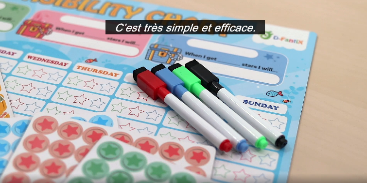 Lot De 2 Tableaux De Récompenses Magnétiques Pour Enfants + 2 Stylos | Tableau Corvées Familial Aimanté | Outil Éducatif Responsabilité & Motivation