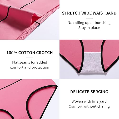 Miniatura 3 de Migbean high Waisted Underwear for Women - Womens Underwear,Panties for Women,Plus Size Underwear for Women,Women's Panties