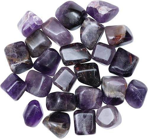 Miniatura 5 de ZAICUS Piedras pulidas de amatista de 1 libra, cristales curativos pulidos, piedras naturales, Feng Shui, equilibrio de chakras, buena suerte,