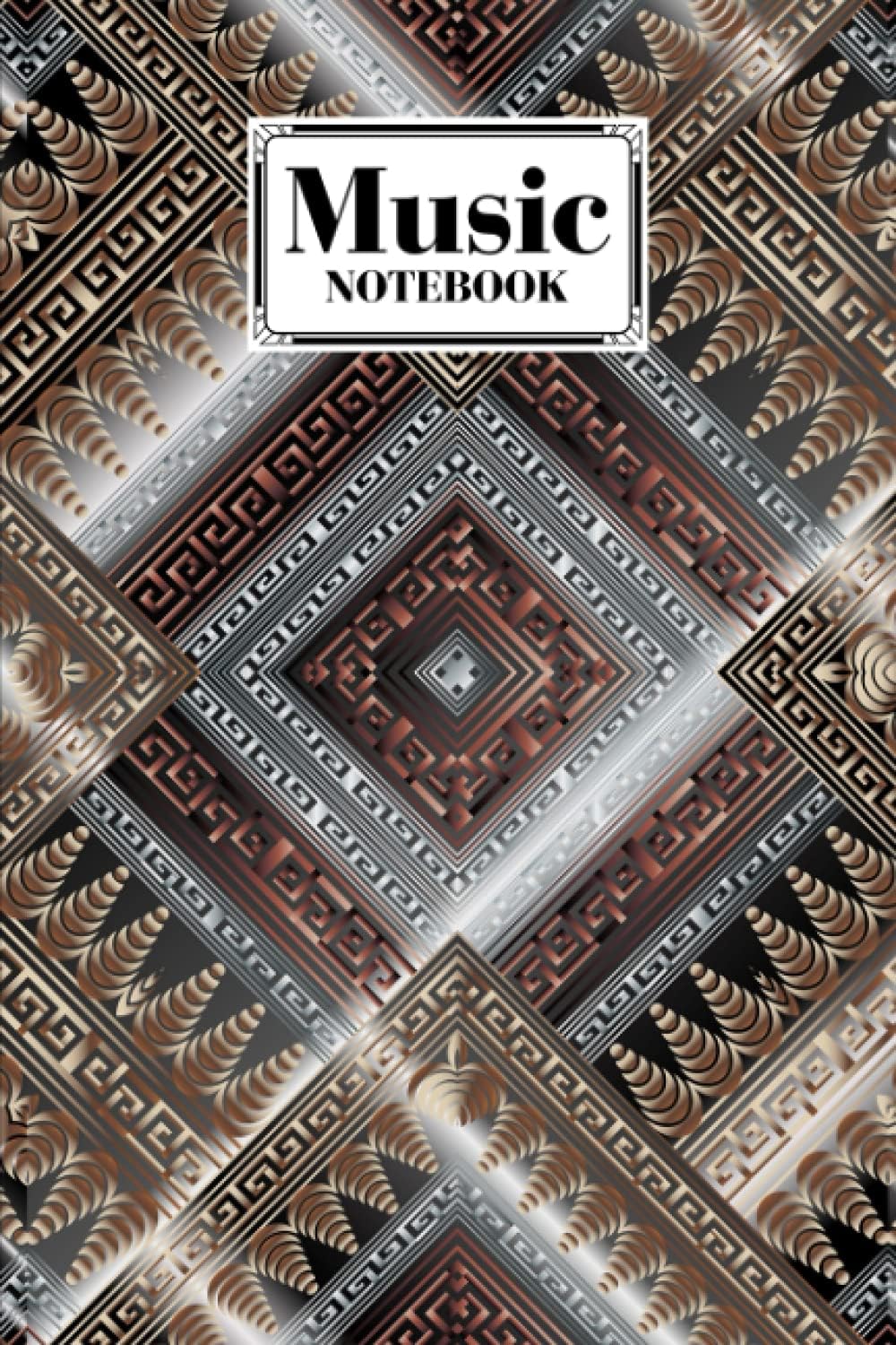 Music Notebook: Music Writing Notebook | Blank Sheet Music Notebook, 120 Pages, Size 6" x 9" | Rhombus by Pietro Geiger