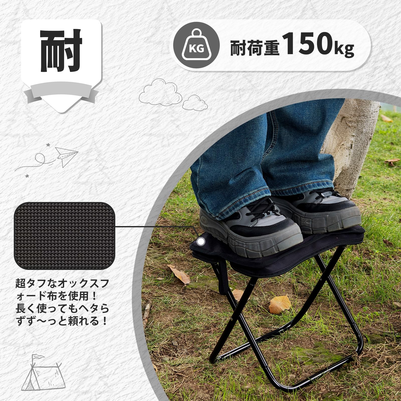 Amazon.co.jp: 【軽量で1秒で座れる】Yoyotager アウトドア チェア