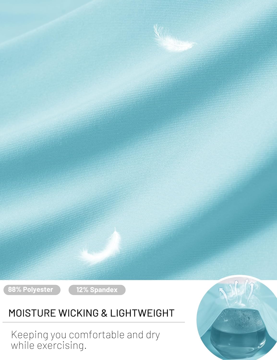 MAGCOMSEN Women's Workout Tank Top Athletic Muscle Sleeveless Crew Neck Shirt UPF 80+ Moisture Wicking Gym Running - Image 6