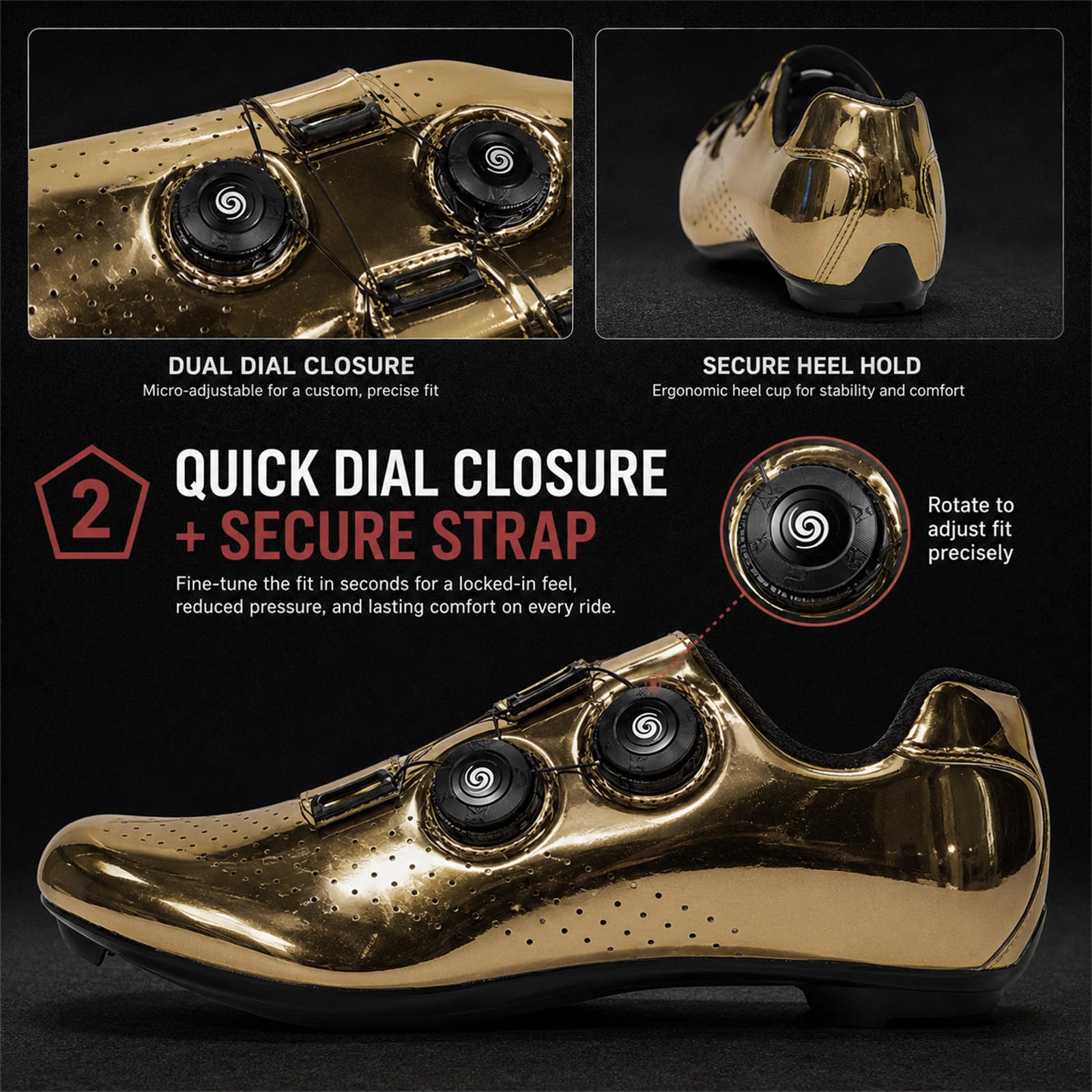 Hixingo Scarpe Uomo Donna Scarpe Strada Mountain Bike Compatibile Pedali SPD/SPD-SL Look Delta, Unisex Scarpes Ciclismo MTB Traspirante Rete All'aperto per Bici 36-47 EU