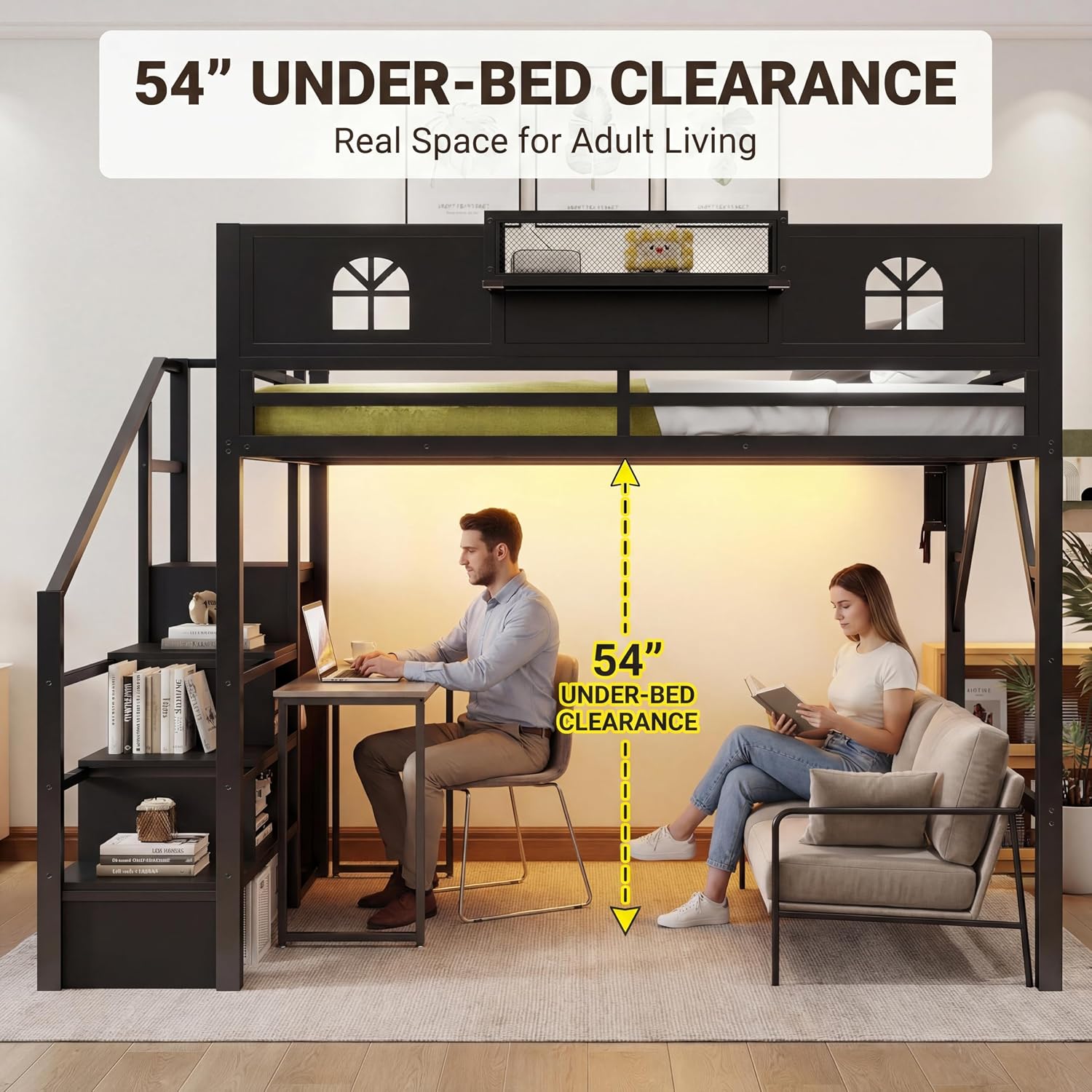 Reversible Storage Stairs for Mirightone Loft Bed