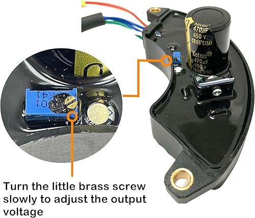 Miniatura 3 de Regulador de voltaje automático AVR para 5KW 5.5KW 6.5KW 5000 5500 6500 Halfmoon Generador diesel de gas monofásico Regulador de Voltaje