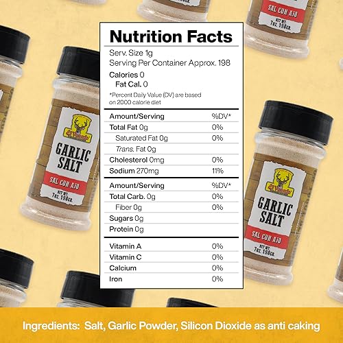 Miniatura 2 de El Venado Sal de ajo de 7 onzas - Eleva cada plato con bondad aromática de ajo. Perfecto para carne de res, aves, mariscos, salteados, pastas y más.