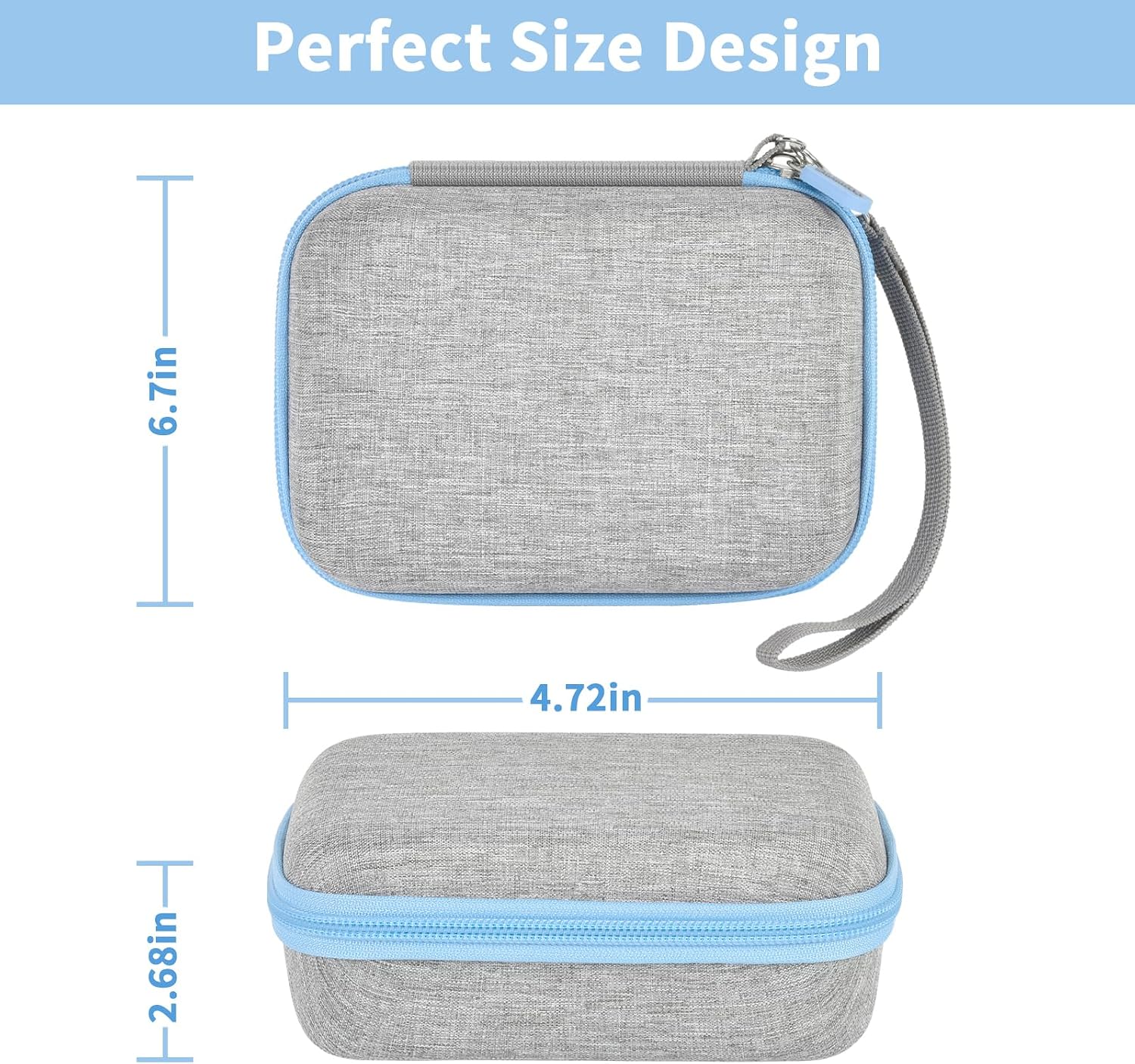 casmilee Baby Monitor Carrying Case, Protective Storage Bag for Eufy Baby Smart Monitor and Accessories (Box Only)