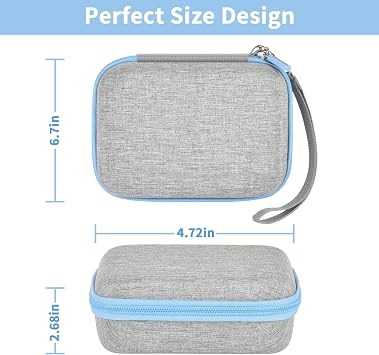 casmilee Baby Monitor Carrying Case, Protective Storage Bag for Eufy Baby Smart Monitor and Accessories (Box Only)