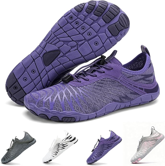 Zapatos Descalzos de Senderismo para Mujeres y Hombres Transpirables y Antideslizantes Calzado Deportivo de Punta Ancha Zapatos de Agua, Diseñados para Caminar, Correr y Nadar