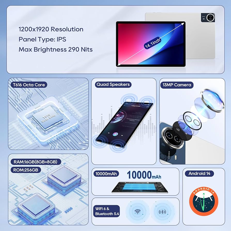 Android14 Callsky タブレット 12インチ 16GB+256GB Android14 Callsky タブレット 12インチ 16GB+256GB