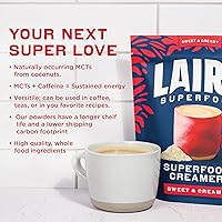 Vista 7 de Laird Superfood Creamer - Crema en polvo para el café, sabor a coco, original, elaborada con superalimentos, sin gluten, sin transgénicos, vegana