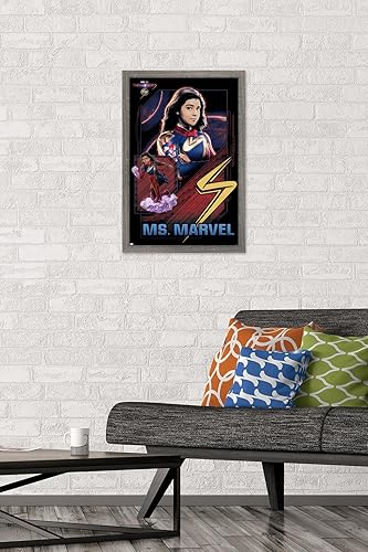 Miniatura 71 de Trends International Marvel The Marvels - Póster de pared de Ms. Marvel, 14.72 x 22.37 pulgadas, versión enmarcada en negro Versión con marco
