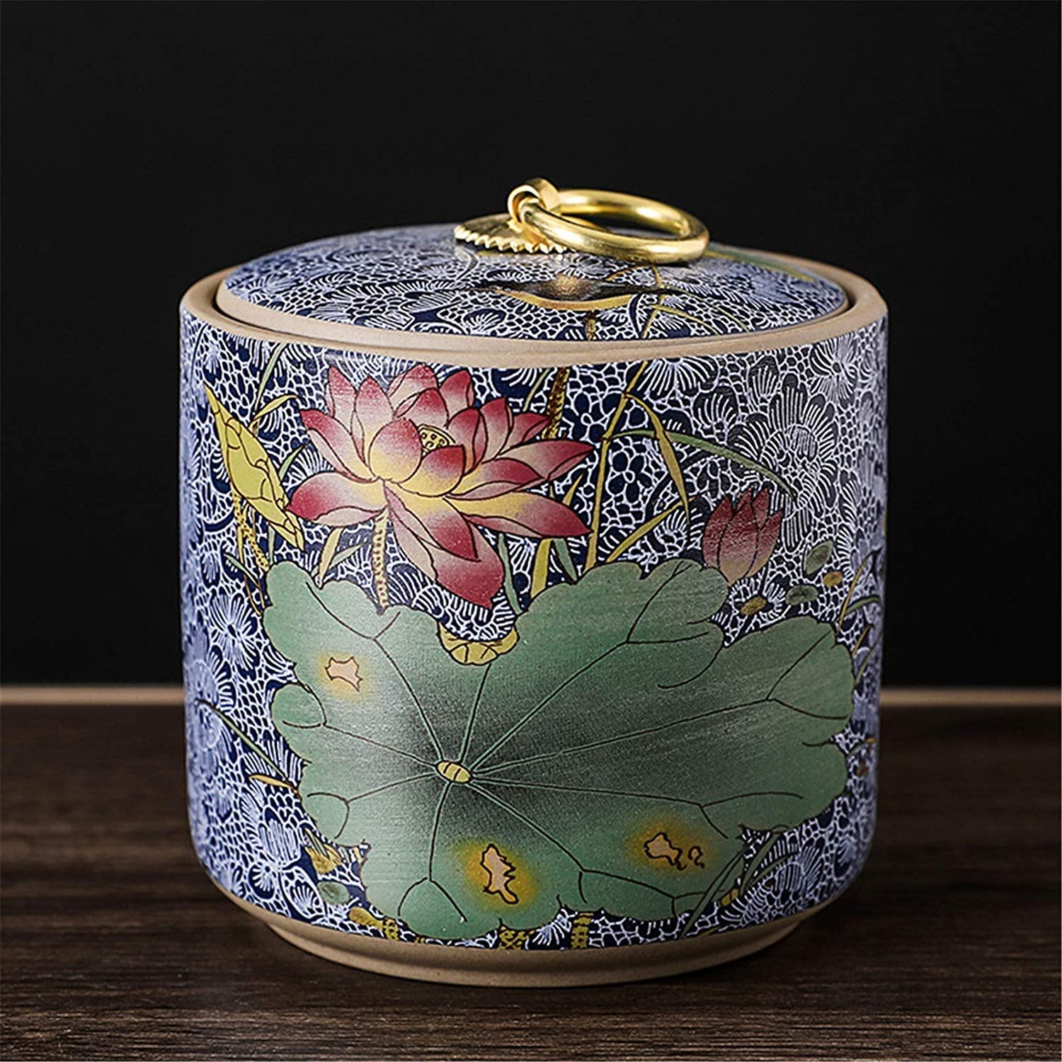 SBZIOJHDR ceramic tea jar, Ceramic Tea Jar,Jars Containers,Kitchen Food Storage Canister,Creative Cans Small for